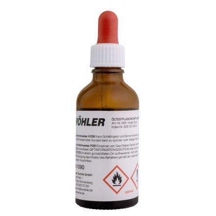 Oil Test Bottle with Acetone Filling